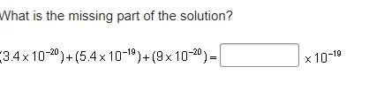 What is the missing part of the solution?
