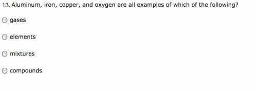 Aluminum, iron, copper, and oxygen are all examples of which of the following