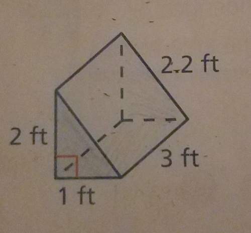 How do you figure out the surface area of this triangular prism