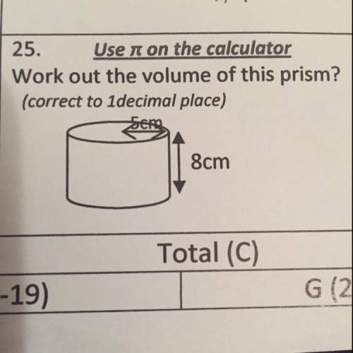 Work out the volume of this prism to one decimal place