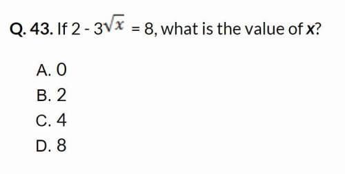 If 2-3√x =8 , what is the value of x? me in solving this problem, tell me in detail,