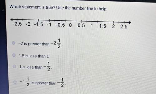 Which statement is true use the number line to
