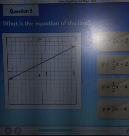 Question 5what is the equation of the line?