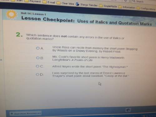 Can someone me with this i'm not sure if i got this one right i think that the answer is c.&lt;