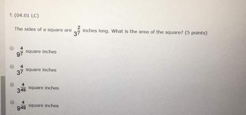 The sides of a square are 3^2/7 inches long. what is the area of the square