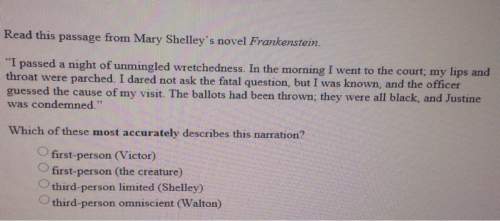 Read this passage mary shelley's novel frankenstein 1 passed a night of in the morning i went to the