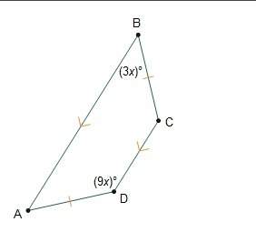What is the value of x in trapezoid abcd?  x = ?