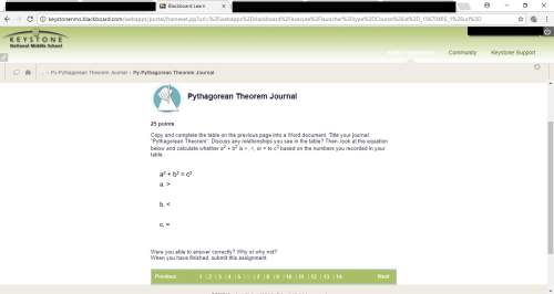 Copy and complete the table on the previous page into a word document. title your journal "pythagore