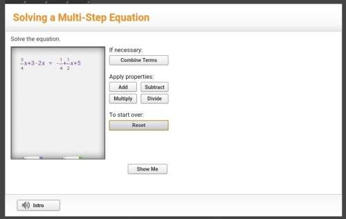 solving a multi step equation