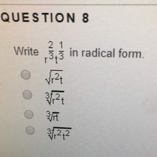 High school math i need and make sure to write it in radical form