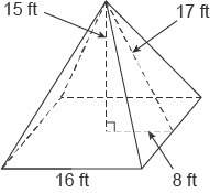 What is the volume of this square pyramid? enter your answer in the box.