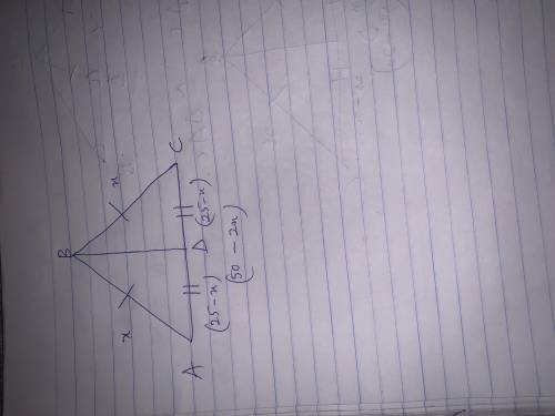 In isosceles triangle ABC the segment BD is the median to base line AC. Find BD if the perimeter of