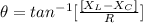 \theta = tan^{-1}[\frac{[X_L - X_C]}{R} ]