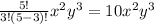 \frac{5!}{3!\left(5-3\right)!}x^2y^3=10x^2y^3