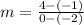m=\frac{4-\left(-1\right)}{0-\left(-2\right)}