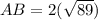 AB=2(\sqrt{89})