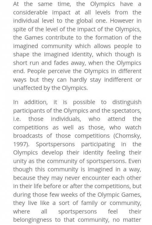 Can someone help me in writing a descriptive writing about Olympic plz