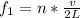 f_1 = n * \frac{v}{2L}