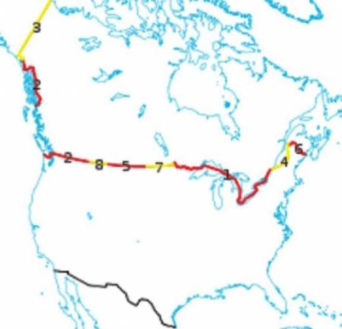 What are the borders of canada? Alaska alantic ocean greenland hawaii mexico pacific ocean united st