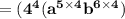 \mathbf{=(4^4(a^{5\times 4}b^{6\times 4})}