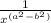 \frac{1}{x^{(a^2-b^2)} }