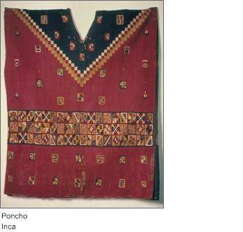 NEED HELP ASAP Which statement accurately describes Inca textiles?

Traditional weavers used a combi