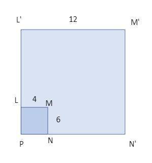 Rectangle LMNP was dilated using the rule DP,3. Which statements are true? Check all that apply. The