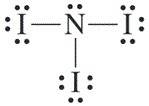 What is the lewis structure of nitrogen triiodide?