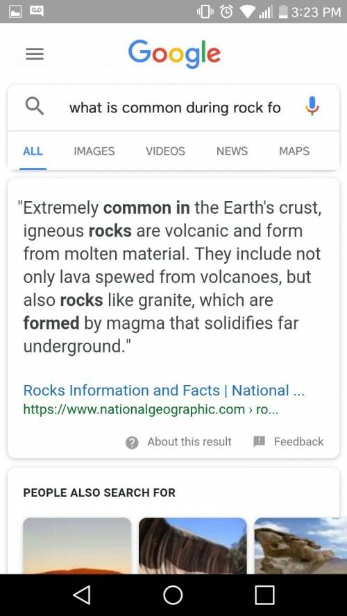 What is common during rock formation?