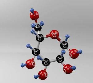 How would a 3D model of glucose differ from the formula model? (1 point)

A) A 3D model shows how th