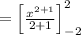 =\left[\frac{x^{2+1}}{2+1}\right]^2_{-2}