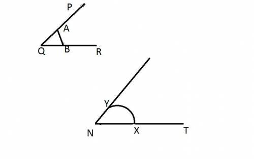 Some steps to construct an angle MNT congruent to angle PQR are listed below.

Step 1: Draw a segmen