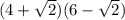 (4+\sqrt{2})(6-\sqrt{2})