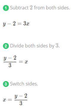 Y = 3x + 2 
can someone help me plz