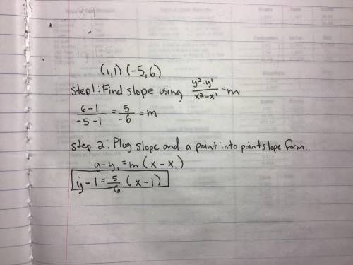 Find the equation for the line that passes through

(1,6)that has slope −2 . Give your answer in poi