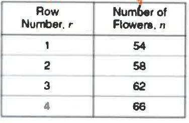 In many parades, flowers are used to decorate the floats. The table below shows the number of flower