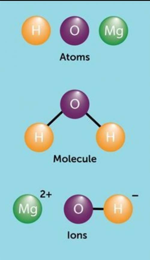 Explain how atoms organize to create larger structures?