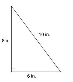 What is the area of this triangle?  a=bh2 24 in² 30 in²