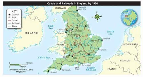 What conclusion is best supported by this map? a. the use of canals died out in en