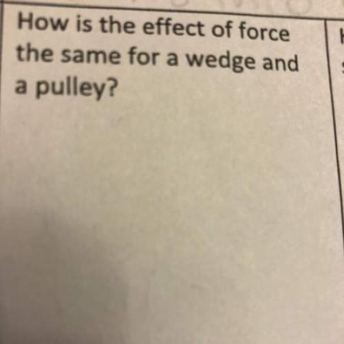 How is the effect of force the same for a wedge and a pulley