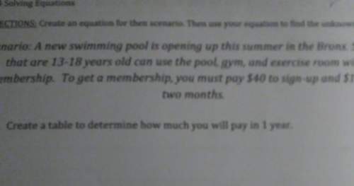 Scenario: a new swimming pool is opening up this summer in the bronx. students that are 13 - 18 yea