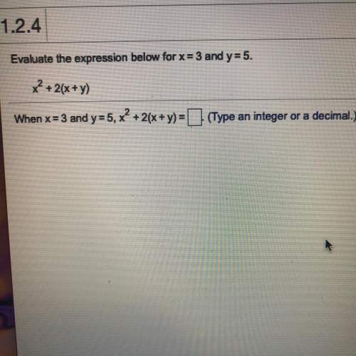 What’s the answer when x=3 and y=5 ?
