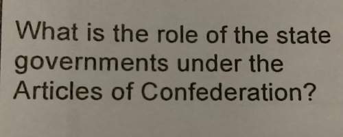 What is the role of the state governments under the articles of confederation
