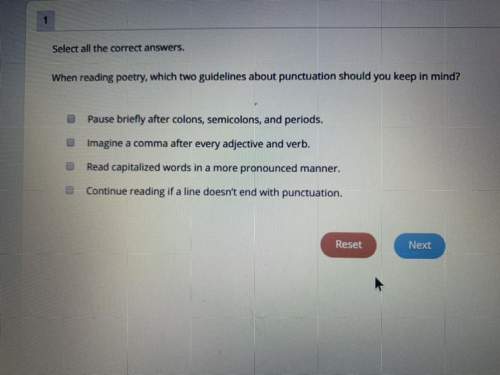 When reading poetry , which two guidelines about punctuation should you keep in mind ?