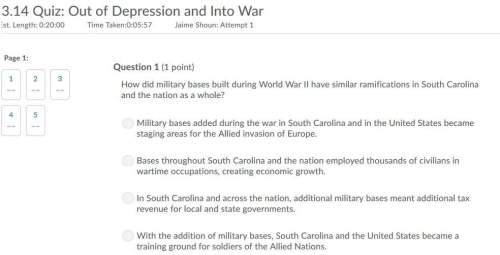 How did military bases built during world war ll have similar ramifications in south carolina and th