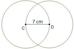What is the sum of the areas of circle c and circle d?  a. 7 b. 14