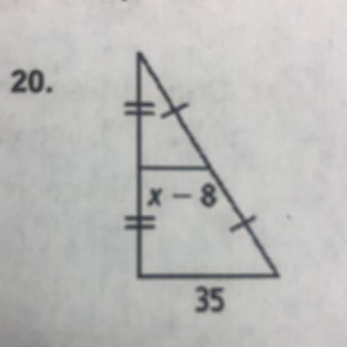 Midsegment of triangle  find x