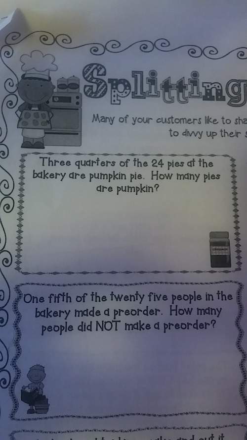 Three-quarters of the 24 pies at the bakery or pumpkin pie how many pies are pumpkin