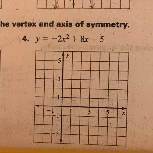 What is the vertex and axis of symmetry of -2x^2+8x-5
