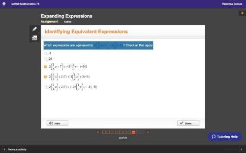 Which expressions are equivalent to 2(3/4x+7)-3(1/2x-5) check all that apply.